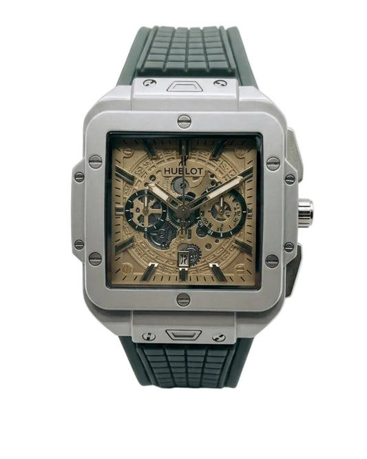 HBLAT Square Chrono HB-901 (Gray )