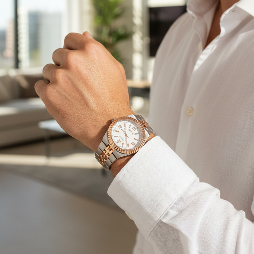 Time One Quartz Stainless Steel Watch
