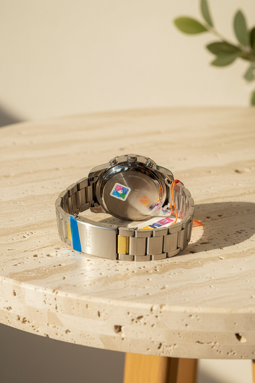 Skmei Analog Digital Stainless Steel Watch